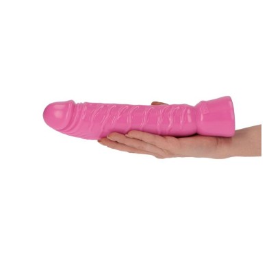 Realistyczny różowy penis w spiralne żyły 10,5cm